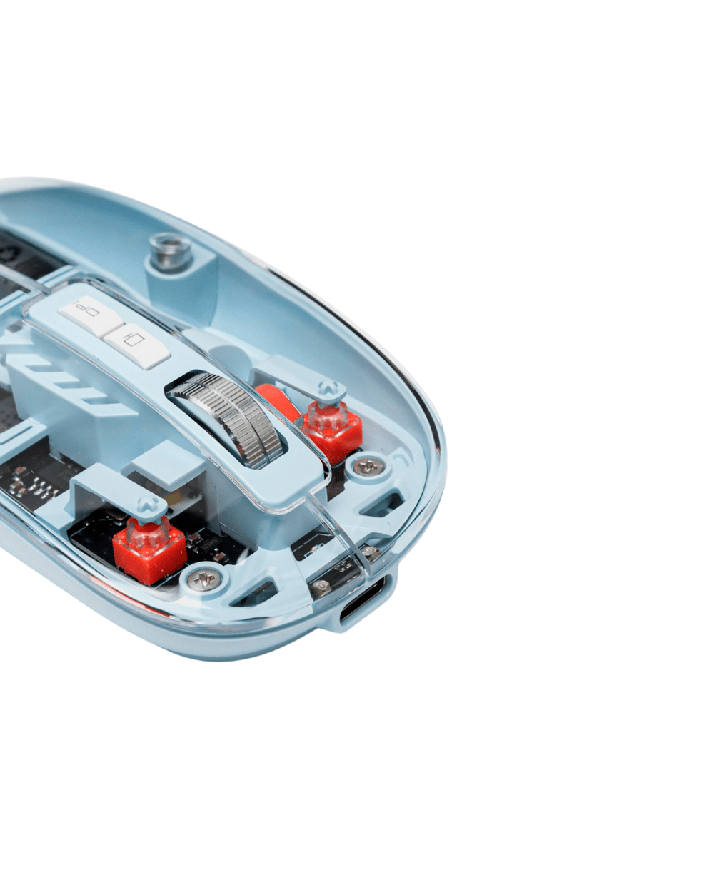 Bluetooth 5.2 Destekli Mavi Pilli Kablosuz Mouse