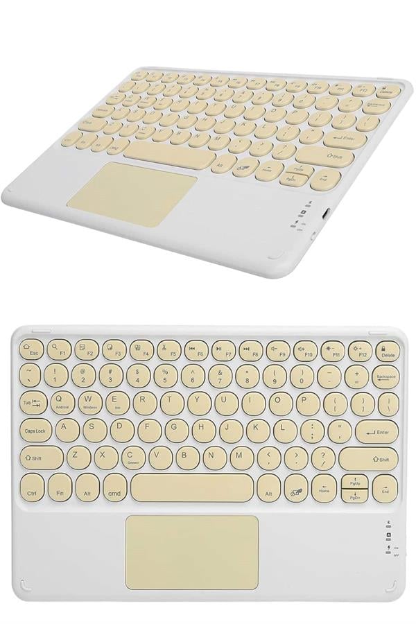 Bluetooth Touchpad Klavye Ultra İnce Taşınabilir Q Klavye