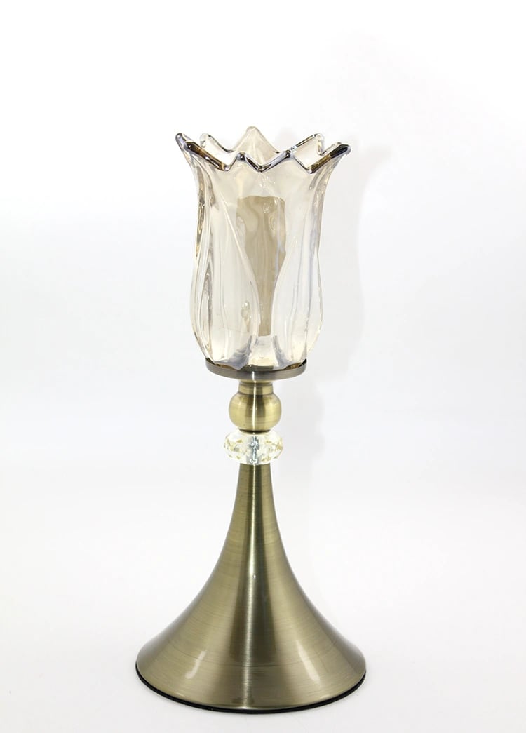 Cam Şamdan Tekli Model 2