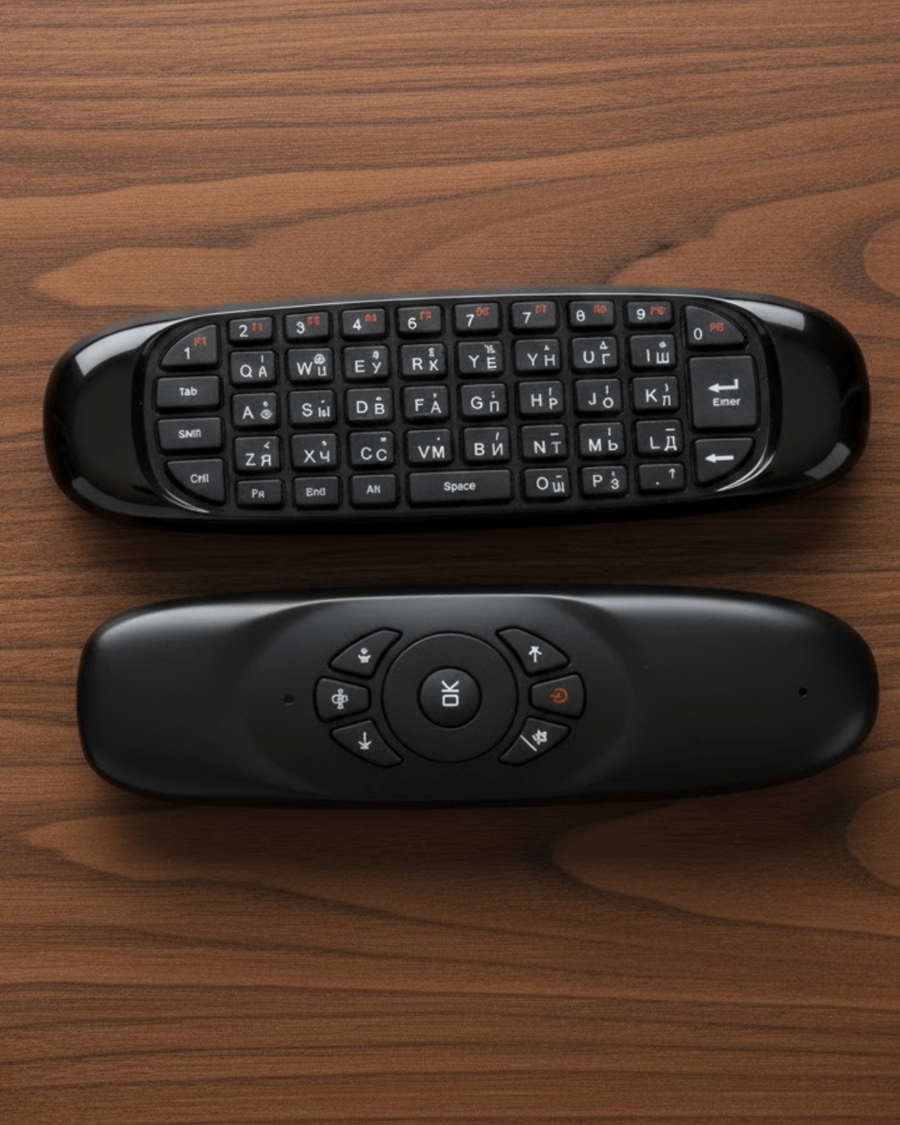 Çift Taraflı Hava Mouse Kablosuz Klavye ve Uzaktan Kumanda