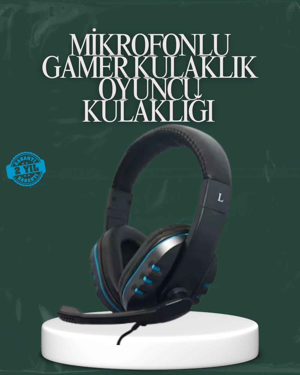 Kablolu  Headset – Net Ses Ayrımı ve Ayarlanabilir Konfor