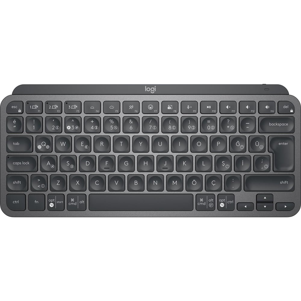 LOGITECH MX KEYS MINI MINIMALIST KABLOSUZ BLUETOOTH AYDINLATMALI Q TR KLAVYE SİYAH 920-010504