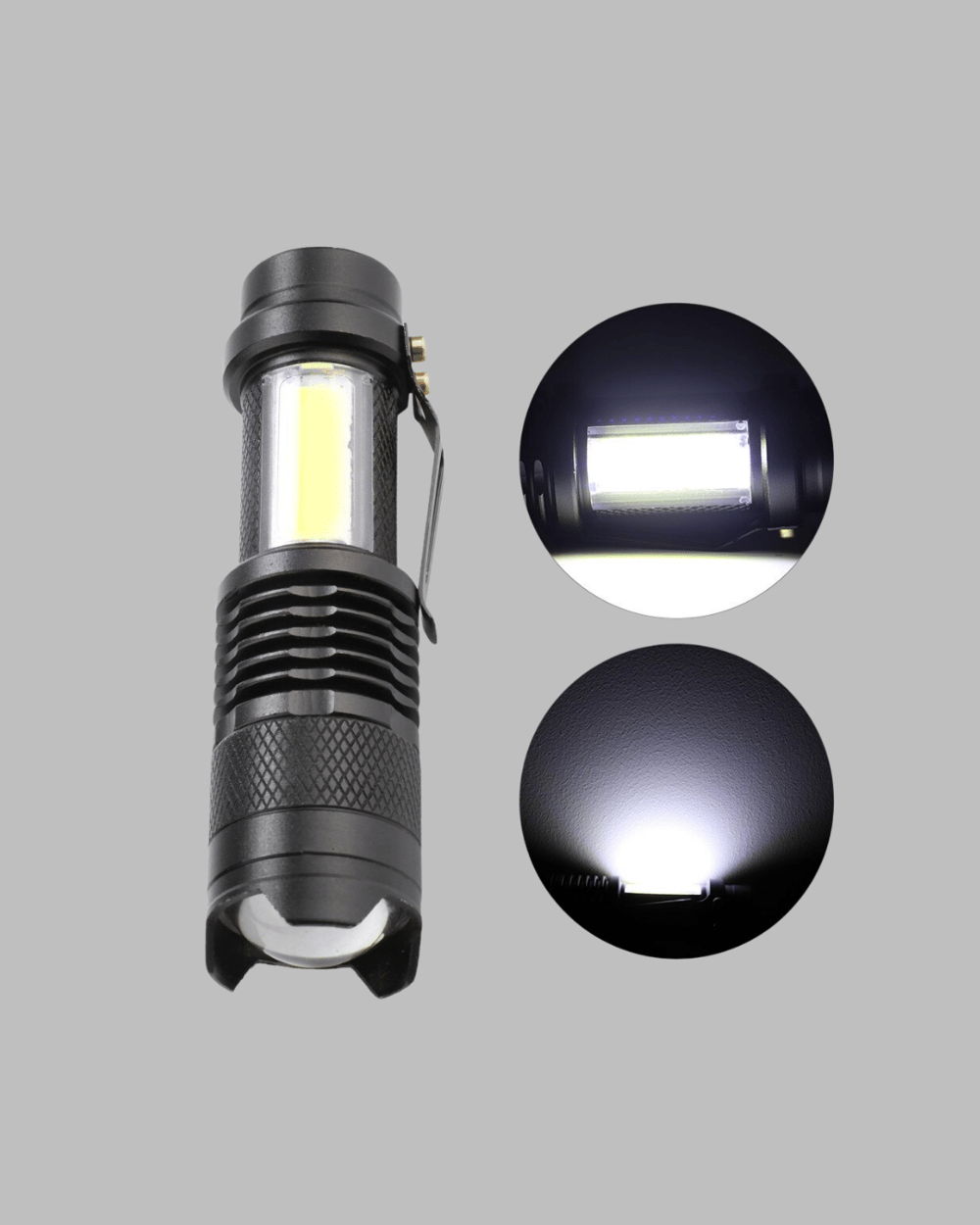 Suya Dayanıklı 4 Modlu Mini LED El Feneri