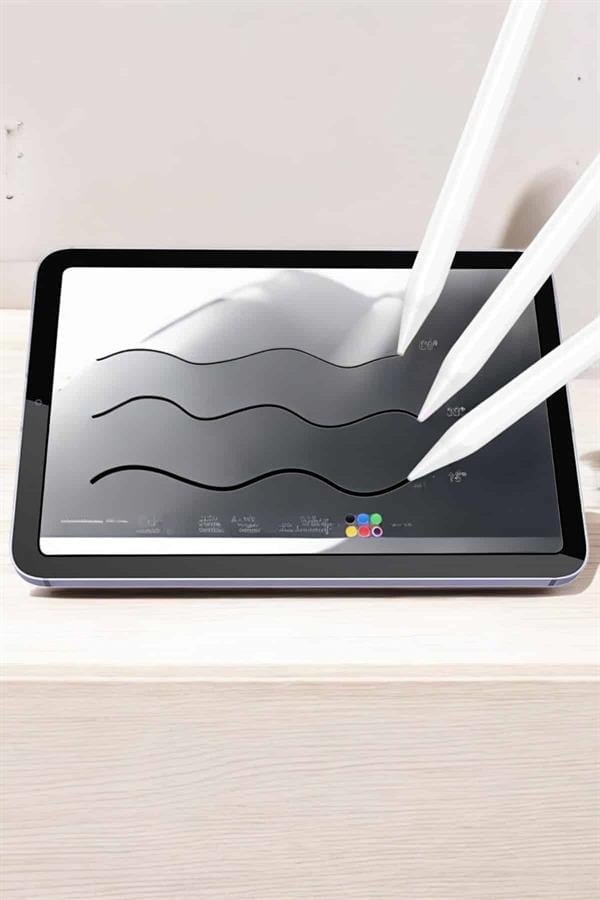 Tablet Kalemi iOS Android Windows Uyumlu Yedek Uçlu Universal Çizim Kalemi