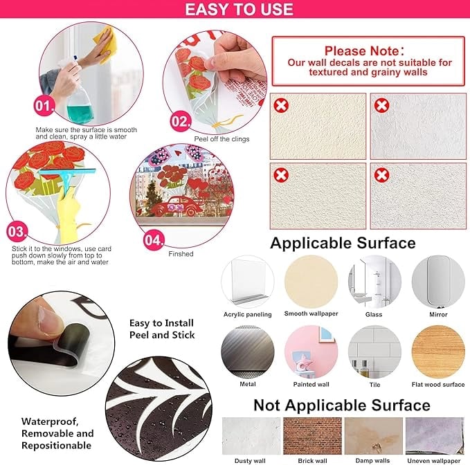 Tropikal Bitkiler Duvar Stickerı Model D