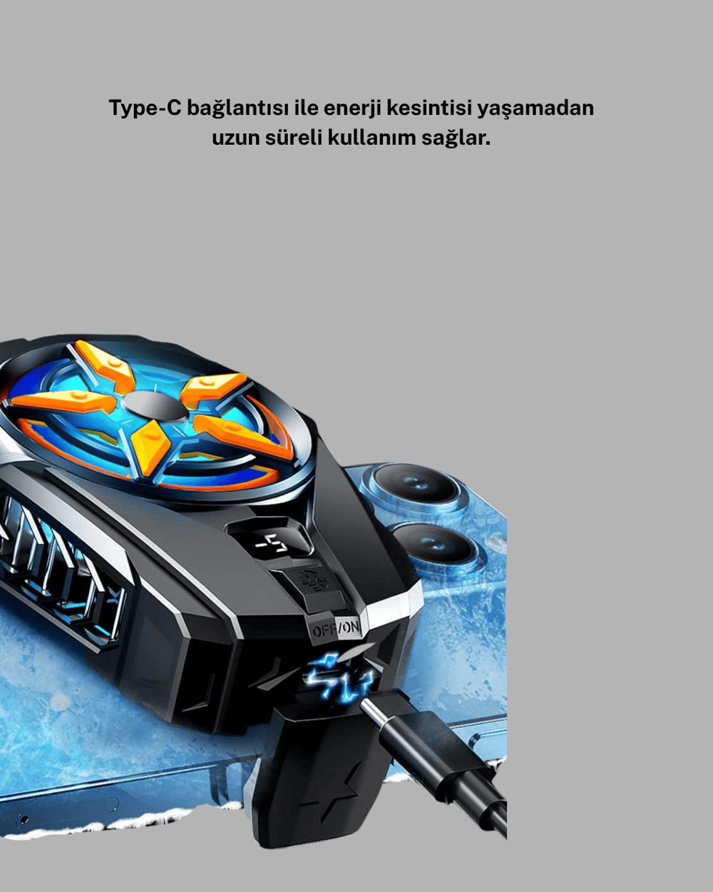 Yarı İletken Cep Telefonu Radyatörü 2 Hız Kademeli Dijital Ekranlı