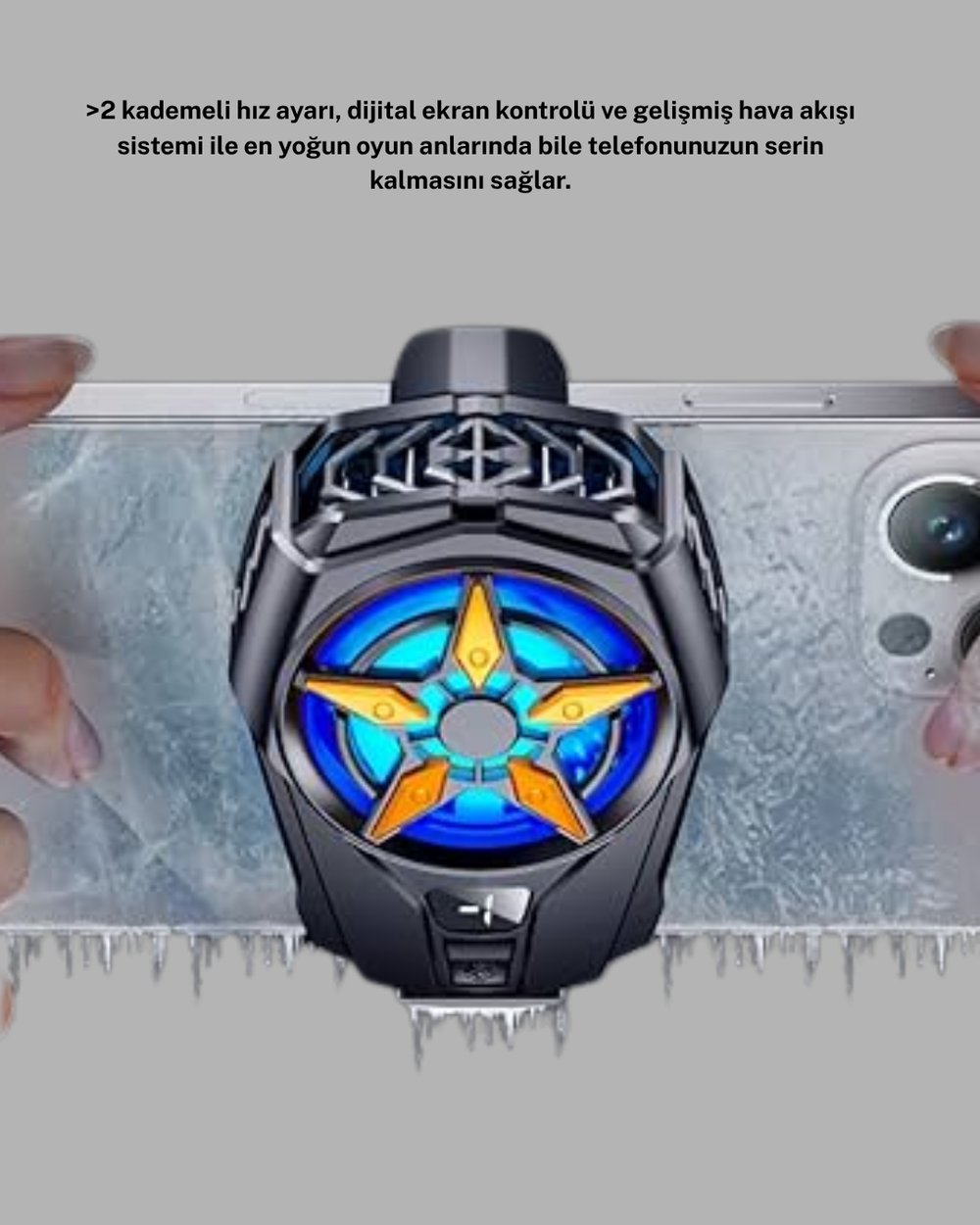 Yarı İletken Cep Telefonu Radyatörü 2 Hız Kademeli Dijital Ekranlı