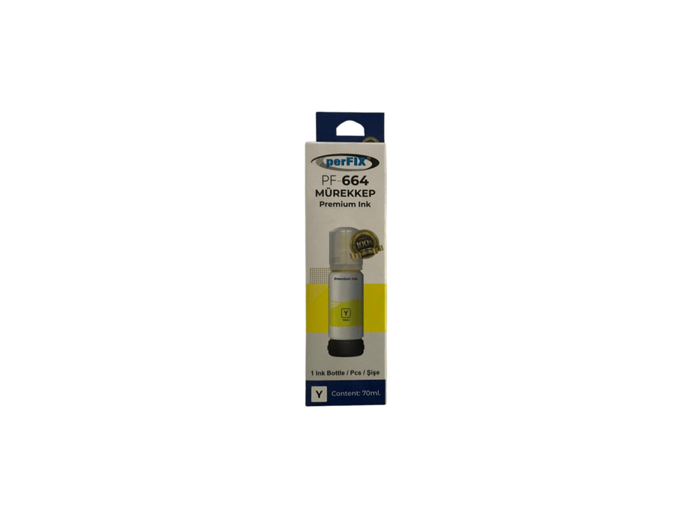 perFIX PF T6644 - 6734  Sarı Şişeli Mürekkep (70 ml )