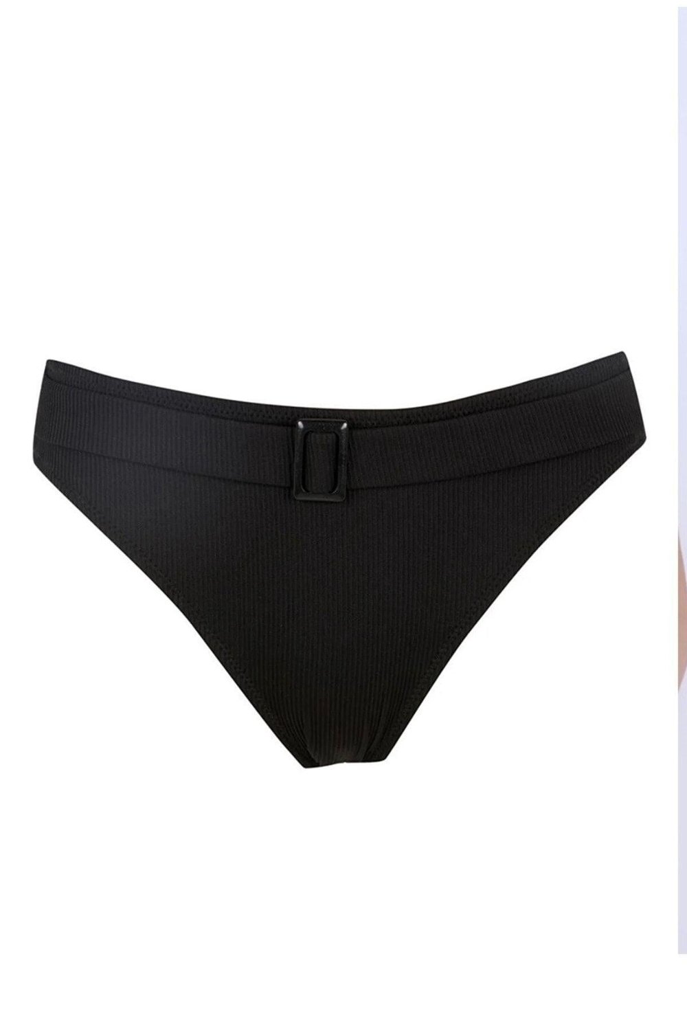 Kadın Siyah Tokalı Bikini Altı