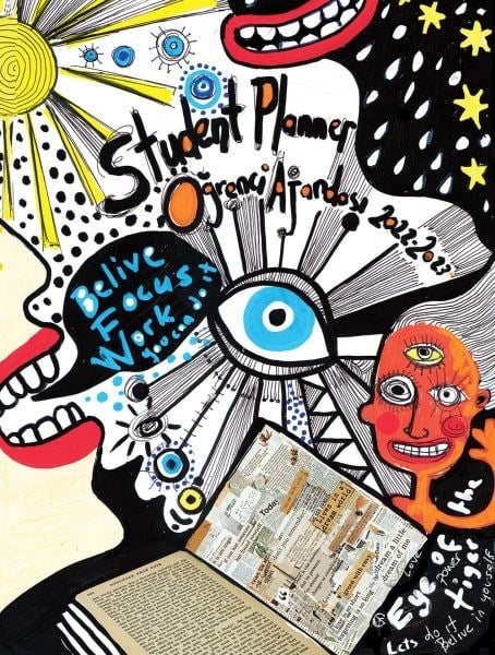 2022-2023 Öğrenci Ajandası Eyes 16x21cm