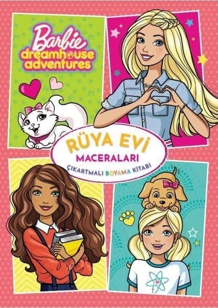 Barbie Rüya Evi Maceraları Çıkartmalı Boyama Kitabı