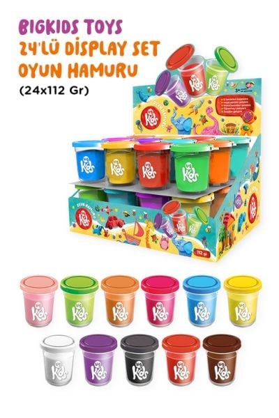 Bigkids Toys / 24’Lü Display Kutu Oyun Hamuru (24X112 Gr)