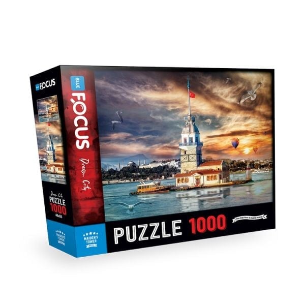 Blue Focus 1000 Parça Puzzle Kız Kulesi