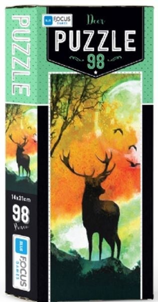 Blue Focus Deer - Puzzle 98 Parça