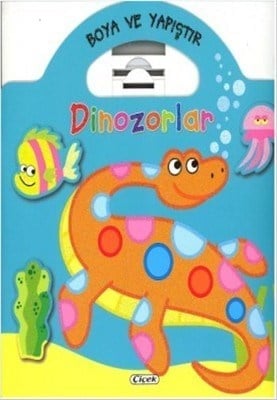 Boya ve Yapıştır - Dinozorlar (Yeşil)