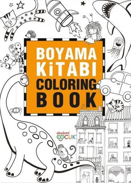 Boyama Kitabı - Coloring Book - 24X33,5 cm
