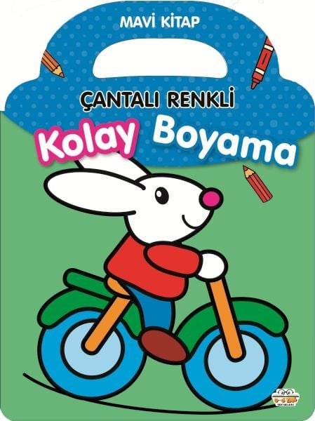 Çantalı Renkli Kolay Boyama- Mavi Kitap