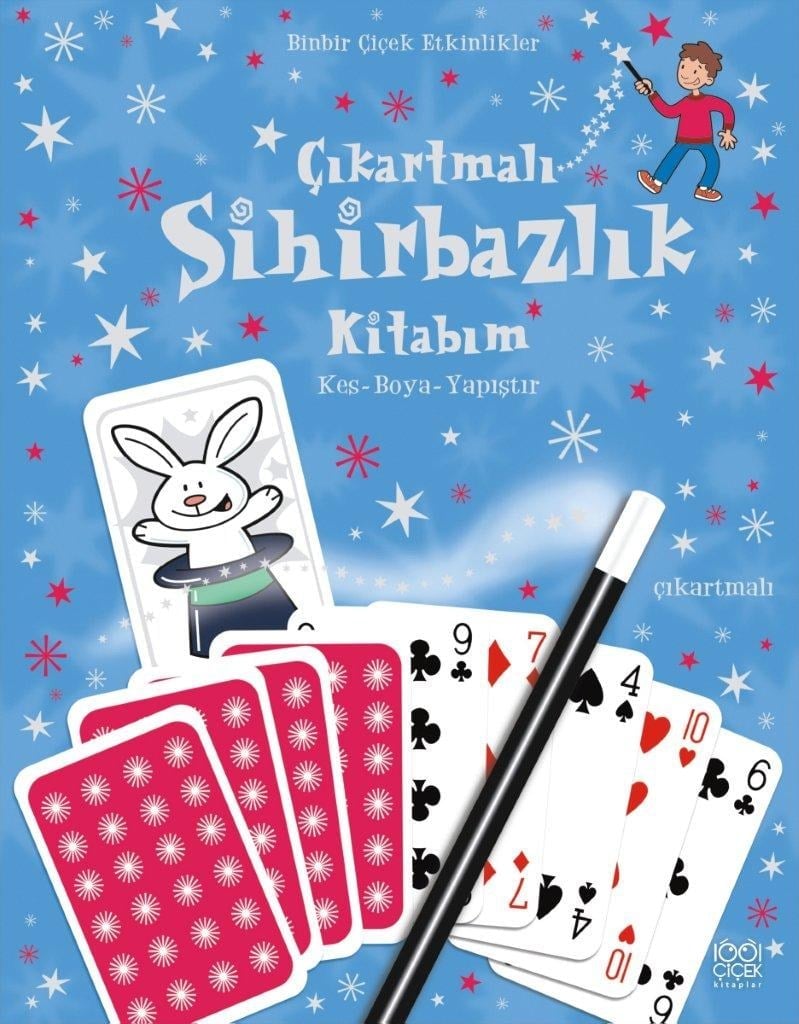 Çıkartmalı Sihirbazlık Kitabım / Kes -Boya - Yapıştır
