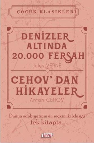 Çocuk Klasikleri - Denizler Altında 20.000 Fersah - Cehovdan Hikayeler (Ciltli)