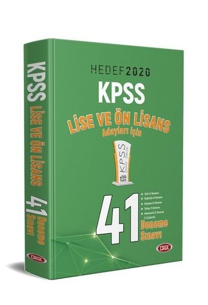Data 2020 KPSS Lise ve Önlisans 41 Deneme Sınavı