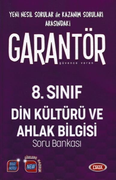 Data 8.Sınıf Garantör Din Kültürü ve Ahlak Bilgisi Soru Bankası