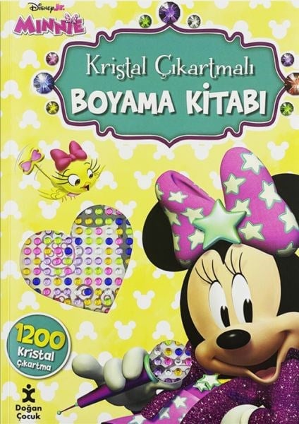 Disney Minnie - Kristal Çıkartmalı Boyama Kitabı