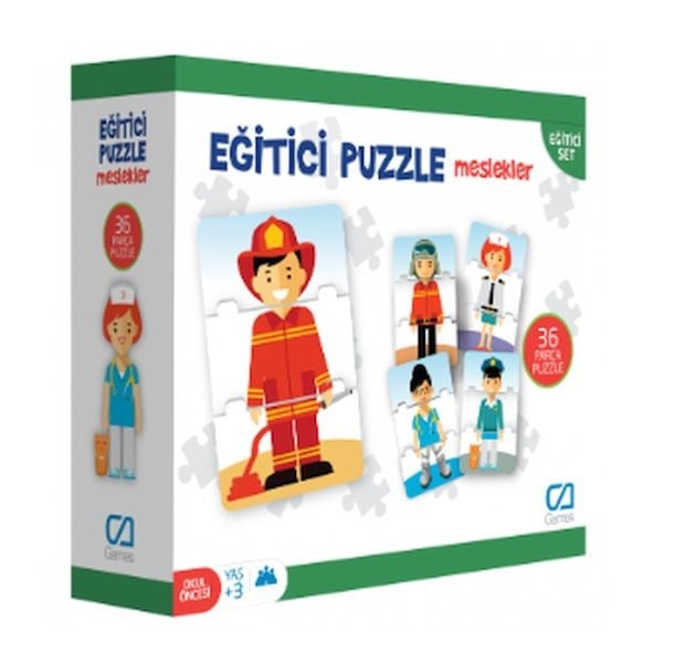 Eğitici Puzzle - Meslekler
