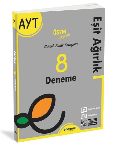 Endemik  AYT Eşit Ağırlık 8 Deneme Sınavı