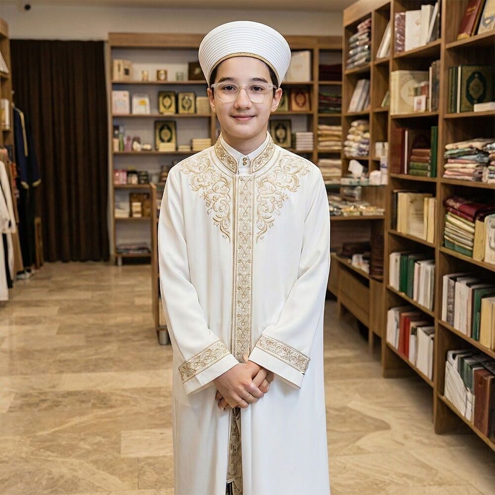 Eşraf Nakışlı Çocuk İcazet Cübbesi