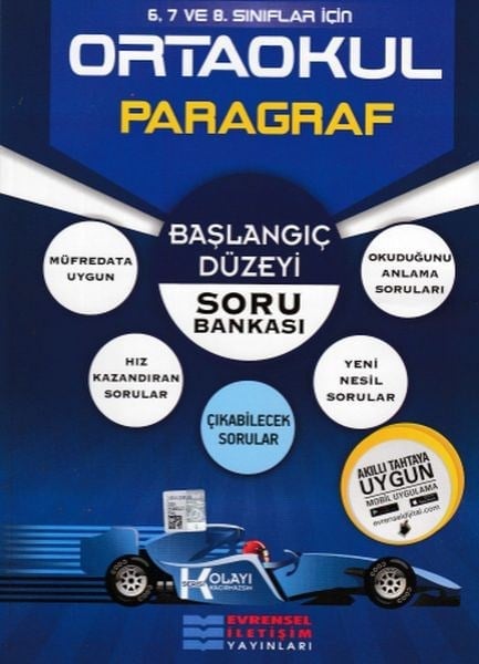 Evrensel 8. Sınıf LGS Başlangıç Düzeyi K Serisi Paragraf Soru Bankası (Yeni)