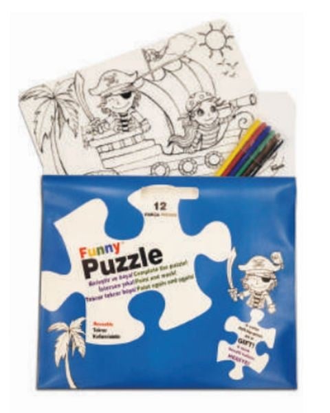 Funny Mat Puzzle - Korsan Adası 30x40cm