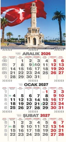 Gemici Takvimi(Atatürk, Manzara Ve Saat Kulesi) 2027