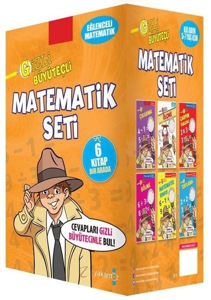 Gizli Büyüteçli Matematik Seti - 6 Kitap Takım
