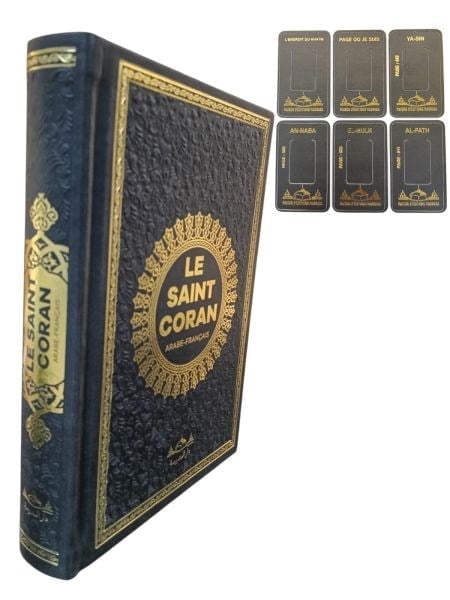Hafız Boy Termo Deri Le Saınt Coran Fransızca Muhammad Hamıdullah Siyah