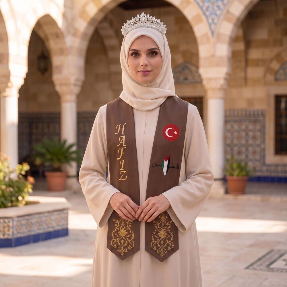 Hafızlık Bayan İcazet 4'lü Elbise Seti - Bej (Toplu Alımlar İçin Bizle İletişime Geçiniz!)