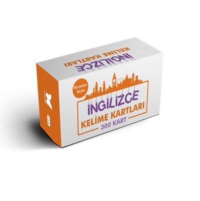 İngilizce Kelime Öğreten Kartlar 2. Kutu (Turuncu Kutu)
