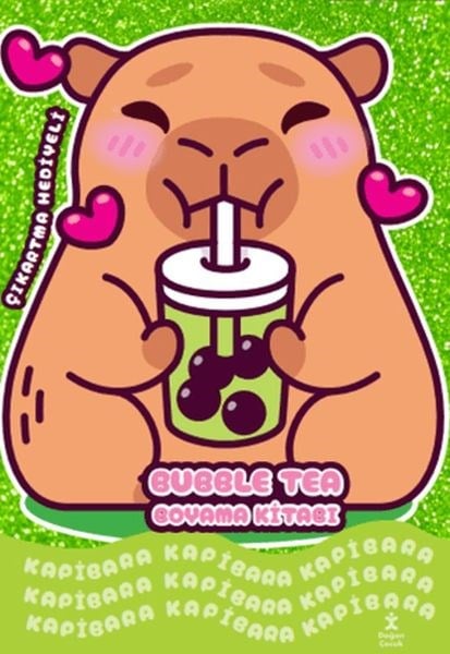 Kapibara - Bubble Tea Boyama Kitabı