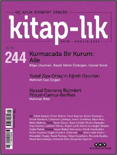 Kitap-lık Dergisi Sayı: 244 Ekim - Aralık 2026