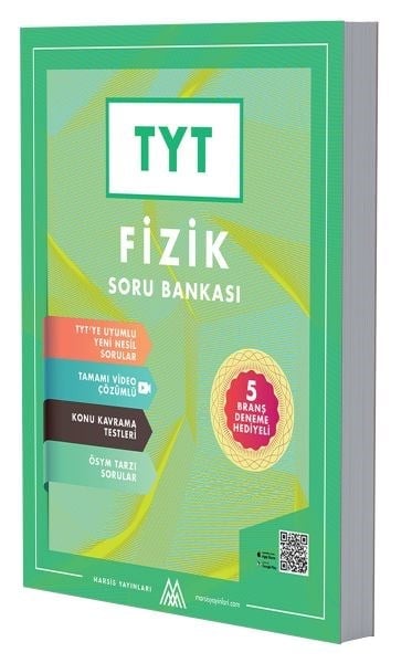 Marsis Yayınları TYT Fizik Soru Bankası 5 Deneme Hediyeli-Video Çözümlü
