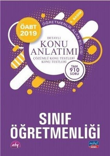 Nobel 2019 ÖABT Sınıf Öğretmenliği - Detaylı Konu Anlatımı (Yeni)