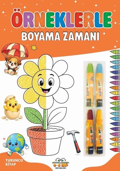 Örneklerle Boyama Zamanı - Turuncu Kitap