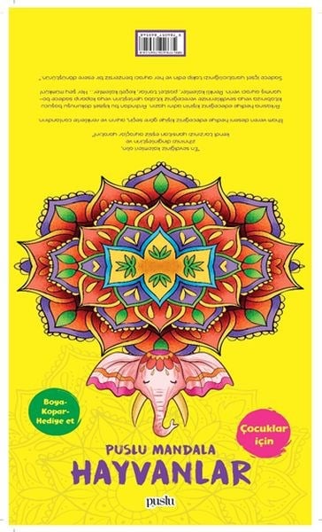 Puslu Mandala - Hayvanlar (Boya-Kopar-Hediye Et)