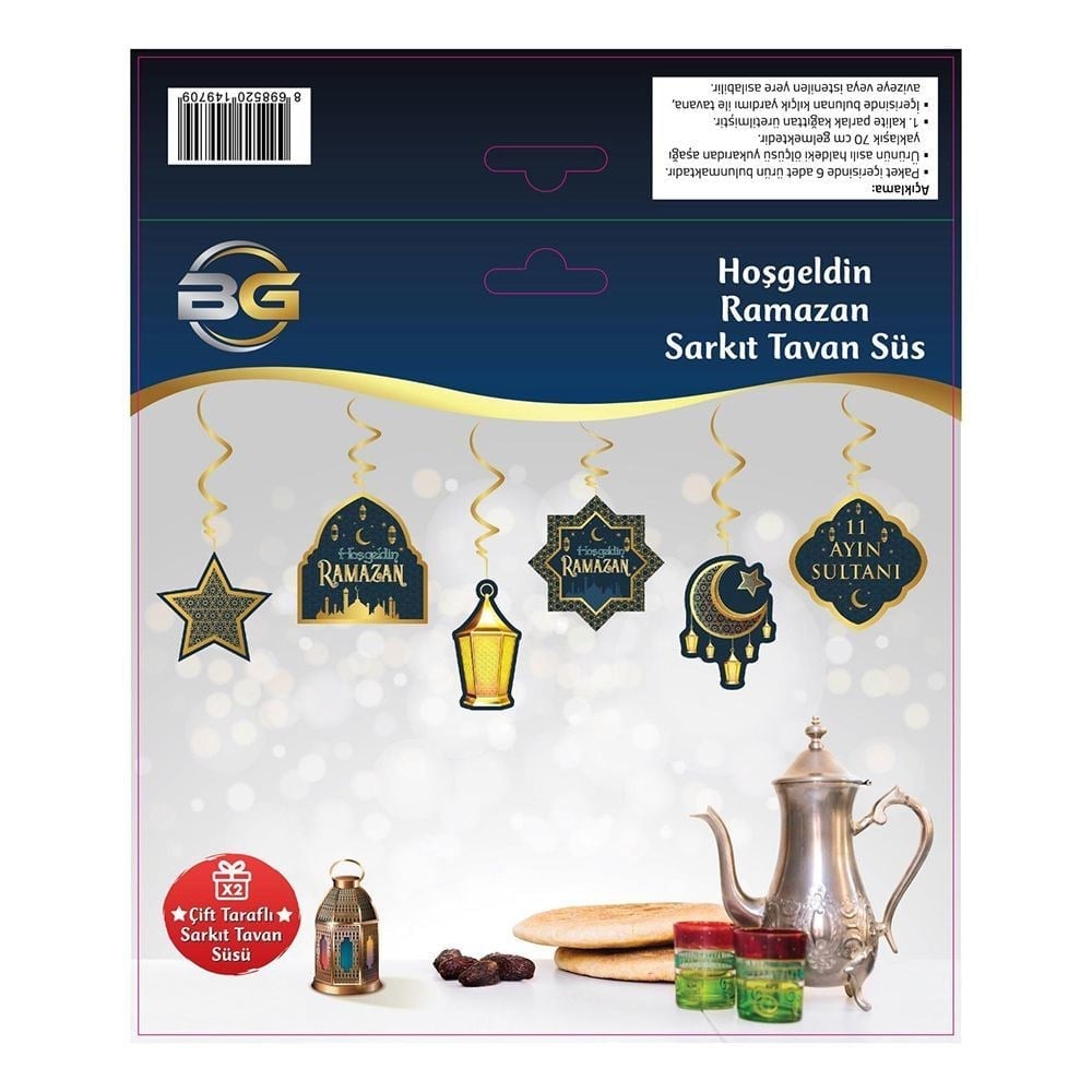 Ramazan Süsü Hoşgeldin Ramazan Sarkıt Tavan Süs Ramadan Kerim