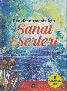 Renklendirmeniz İçin - Sanat Eserleri (8 Kitap)