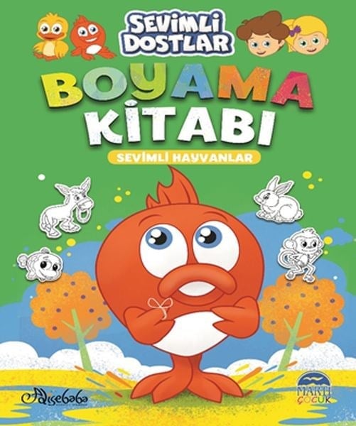 Sevimli Dostlar Boyama Kitabı - Sevimli Hayvanlar