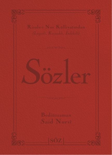 Sözler (Ciltli, Büyük Boy, 2 Renk)