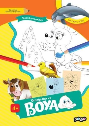 Süper Boyama Kitabı 1 - Örneğe Bak ve Boya