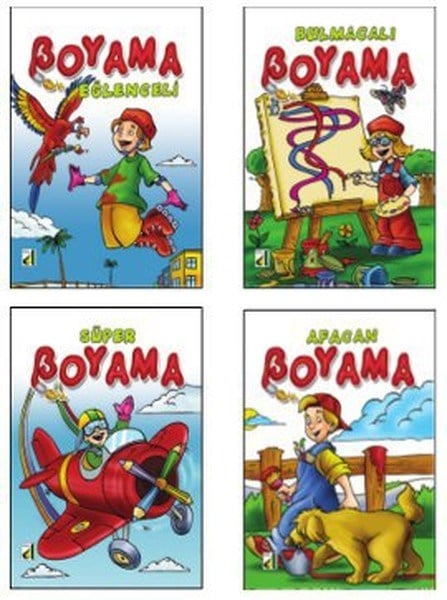 Süper Boyama Serisi (4 Kitap Takım)