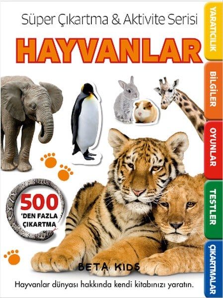 Süper Çıkartma Aktivite Serisi - Hayvanlar