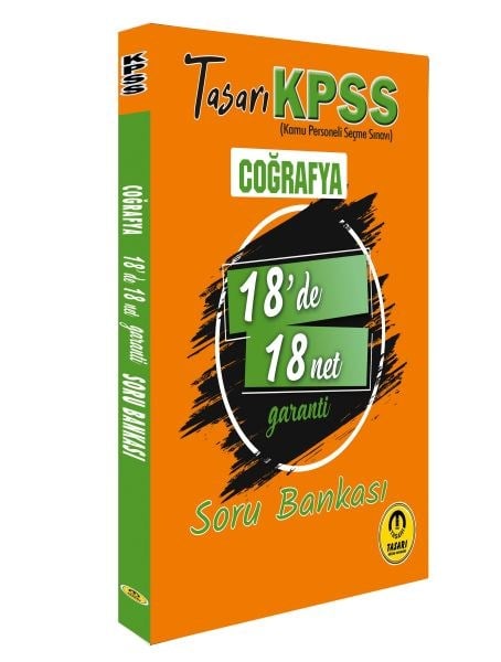 Tasarı KPSS Coğrafya 18'de 18 Net Soru Bankası